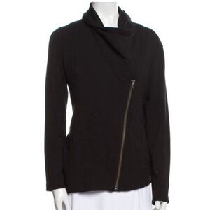 Helmut Lang motorcycle zip cardigan